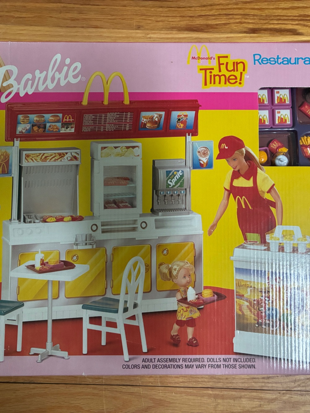 Collectible Barbie McDonald's Playset – Pink & Yellow Fast-Food Scene
